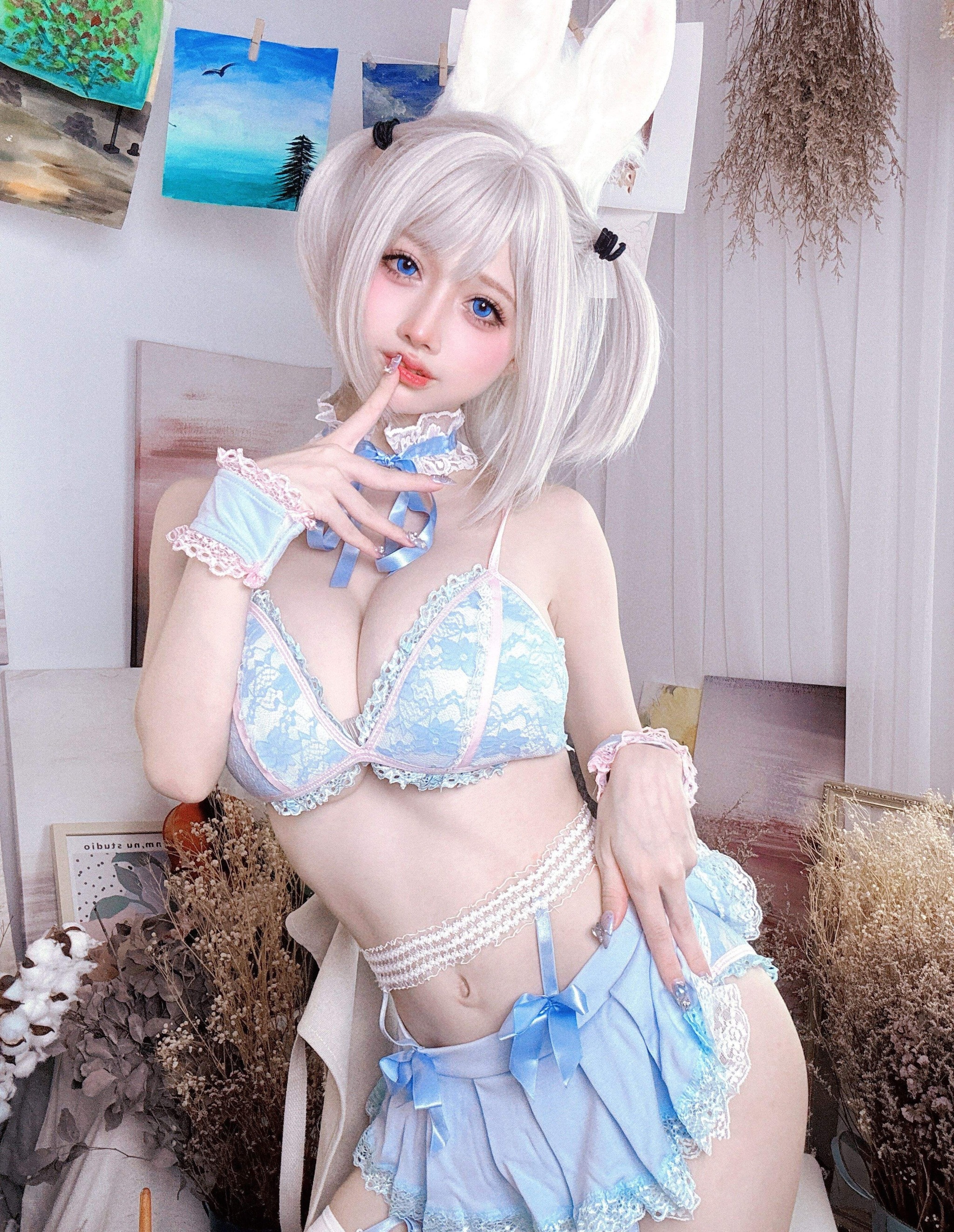 图片[1]-沖田凜花Rinka – NO.138 蓝色兔子[71P]-XikXak
